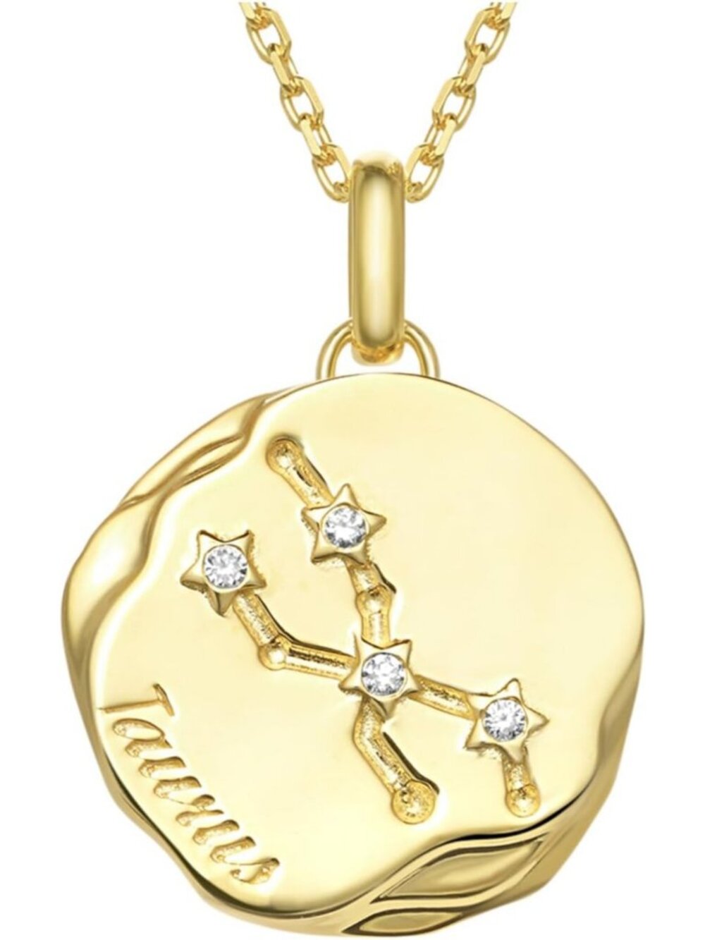 Dainty Zodiac Constellation Necklace with Lab Grown Diamond - Sterling Silver